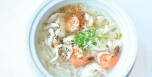 Hu Tieu / Krevetten+Poulet